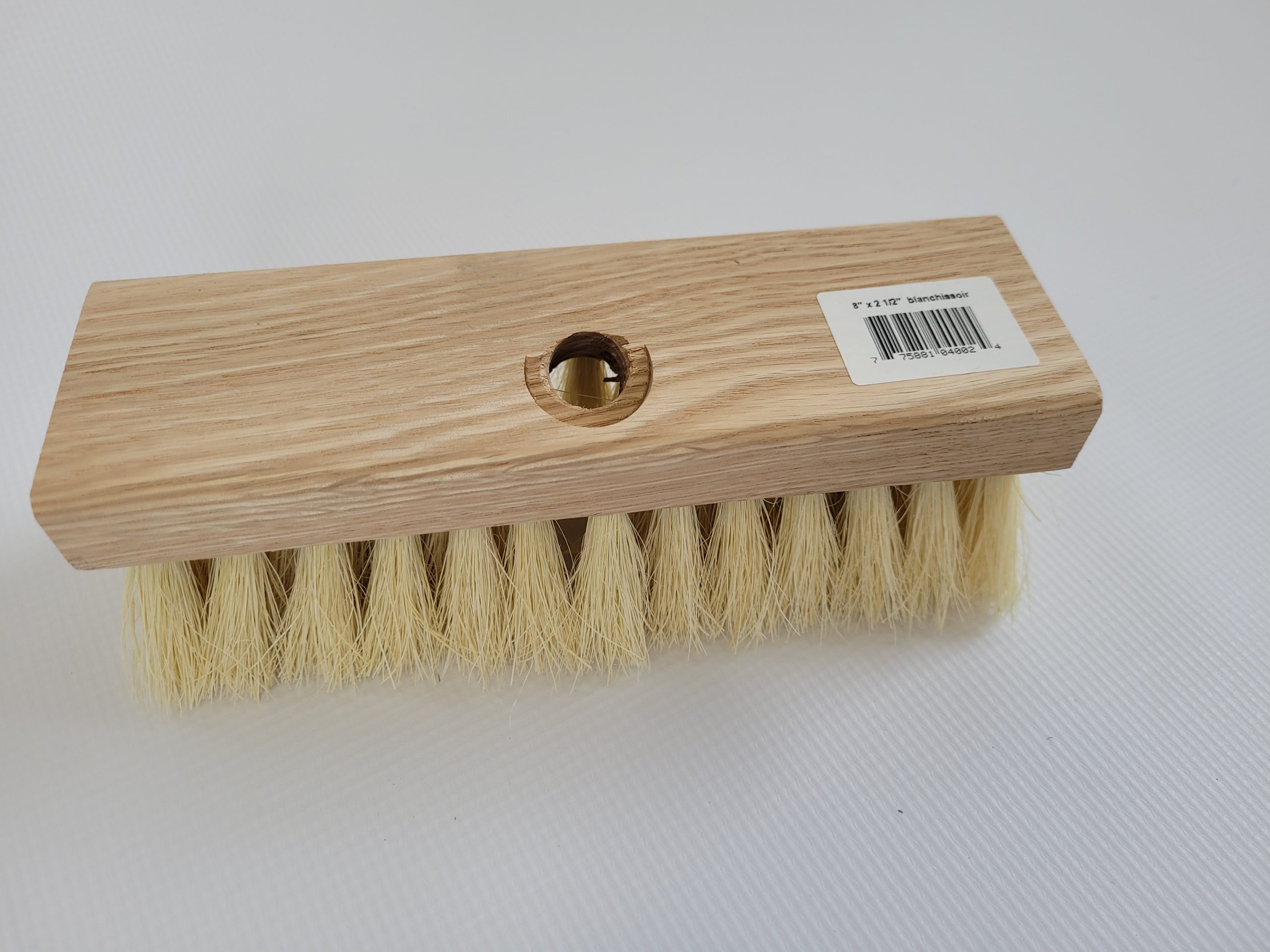 Brosse à goudron en fibre blanc - Bloc de bois 8 x 2 1/2 - Multi brosses