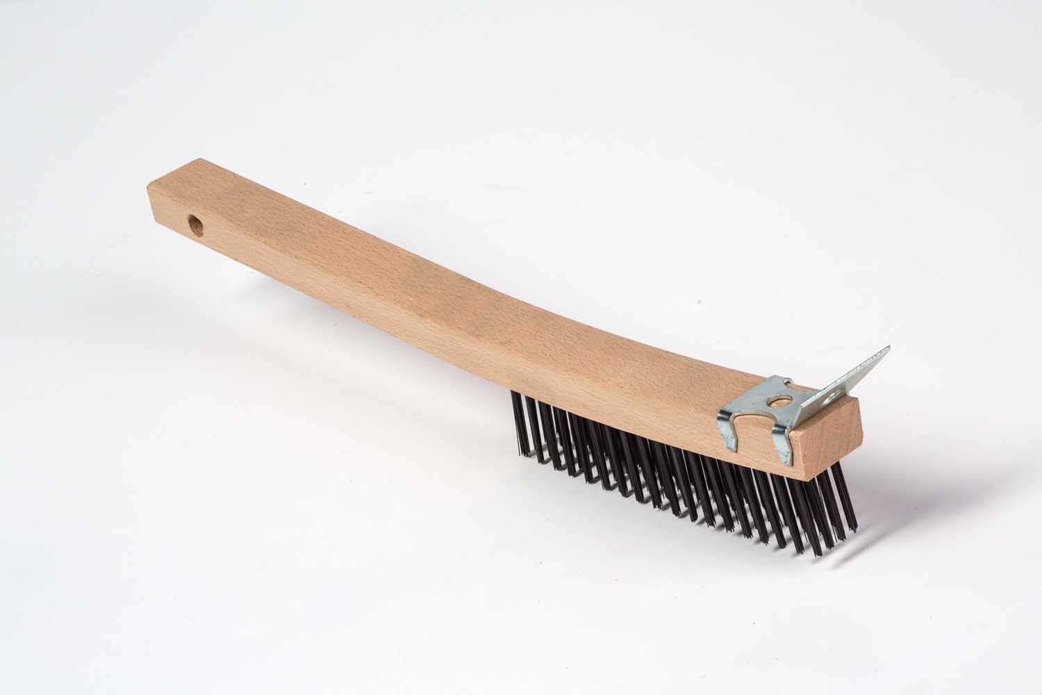 Steel Wire Brush with 4 Rows